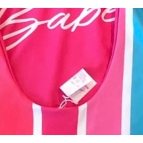 Hachette X Stag Hen Reversible Hot Pink swimsuit NWT S Barbie - Picture 6 of 7